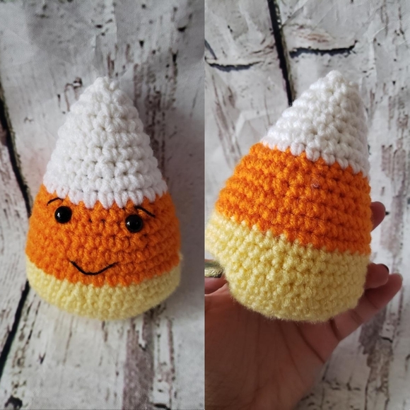 Crochet Candy Corn Halloween/Fall Decor - Picture 1 of 8